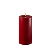 DELUXE Bordeaux LED Candle 7,5x15 - (RF-0058)